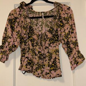 Free People Frilly Top